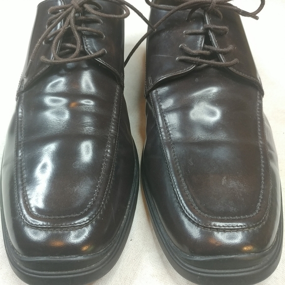 Cole Haan 10.5 M Brown Apron Toe Leather Oxford Dr - Picture 6 of 8